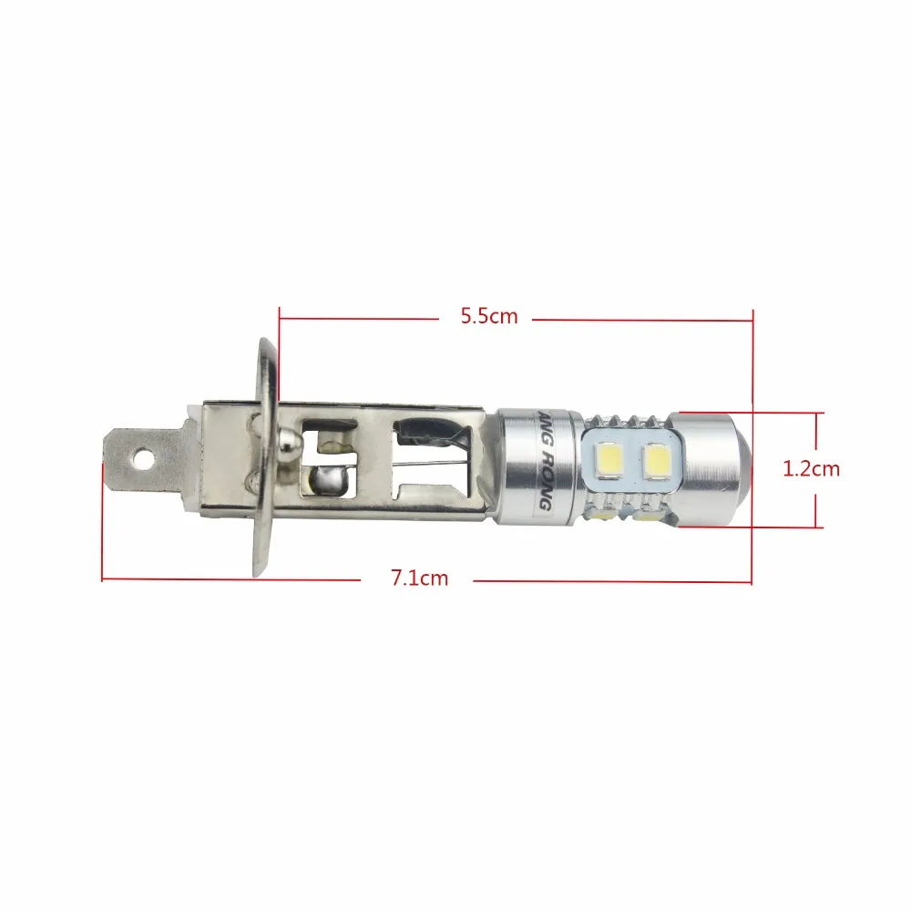 ANGRONG 2x H1 448 10 SMD SAMSUNG светодиодный дневный DRL фара противотуманная фара Лампа 12 В белый(CA304