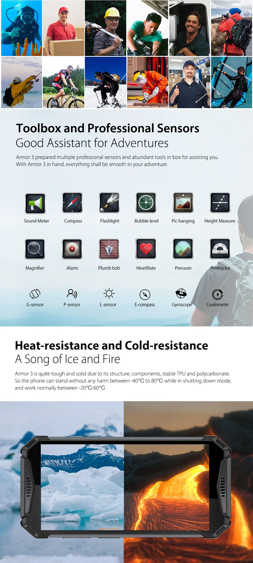 Discount Ulefone Armor 3 IP68 Waterproof Mobile Phone 5.7" Helio P23 Octa Core 4GB+64GB Android 8.1 Camera 21.0MP 10030mAh NFC Smartphone 2