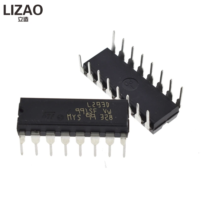 5 шт. L293 L293D DIP DIP16 DIP-16 IC драйвер двигателя Чип PAR PusH Pull 4 четырехканальный модуль микросхемы