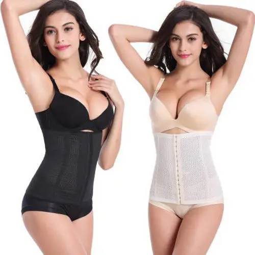 Women Breathable Waist Shapers Rubber Waist Trainer Cincher Underbust Shapers Corset Body Shaper Breathable Shapewear Shape Body