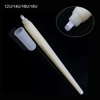

Sterilized Disposable microblading Pen with Needles Blades U shape 12U 14U 16U 18U Tattoo pen for Permanent Makeup Eyebrow