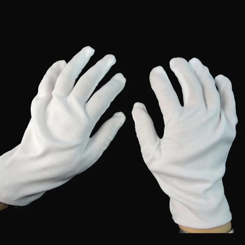 1Pair Halloween White Cotton Gloves Halloween Costume Accessories Hot