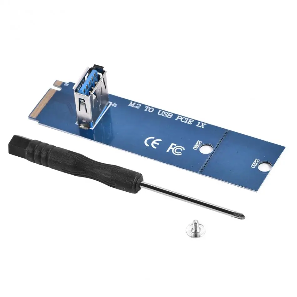 

M.2/NGFF to USB3.0 Port PCI-E X16 Converter Adapter Mining Graphic Extender Card 2018