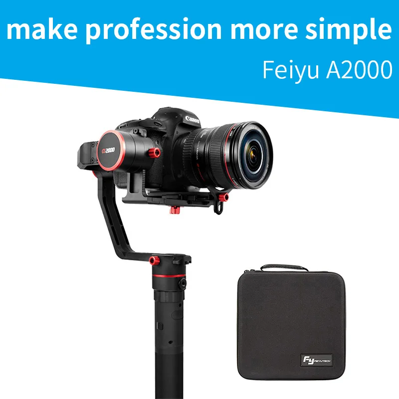 US $528.24 FeiyuTech Feiyu A2000 Mirrorless Cameras REFLEX Stabilizer Double Pocket Timelapse For Canon 5D Seires Panasonic GH5 SONY A7m23