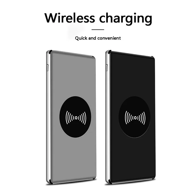 Power Bank10000mah Внешняя батарея беспроводная зарядка power bank портативное зарядное устройство для мобильного телефона Xiaomi для iphone X Note 8