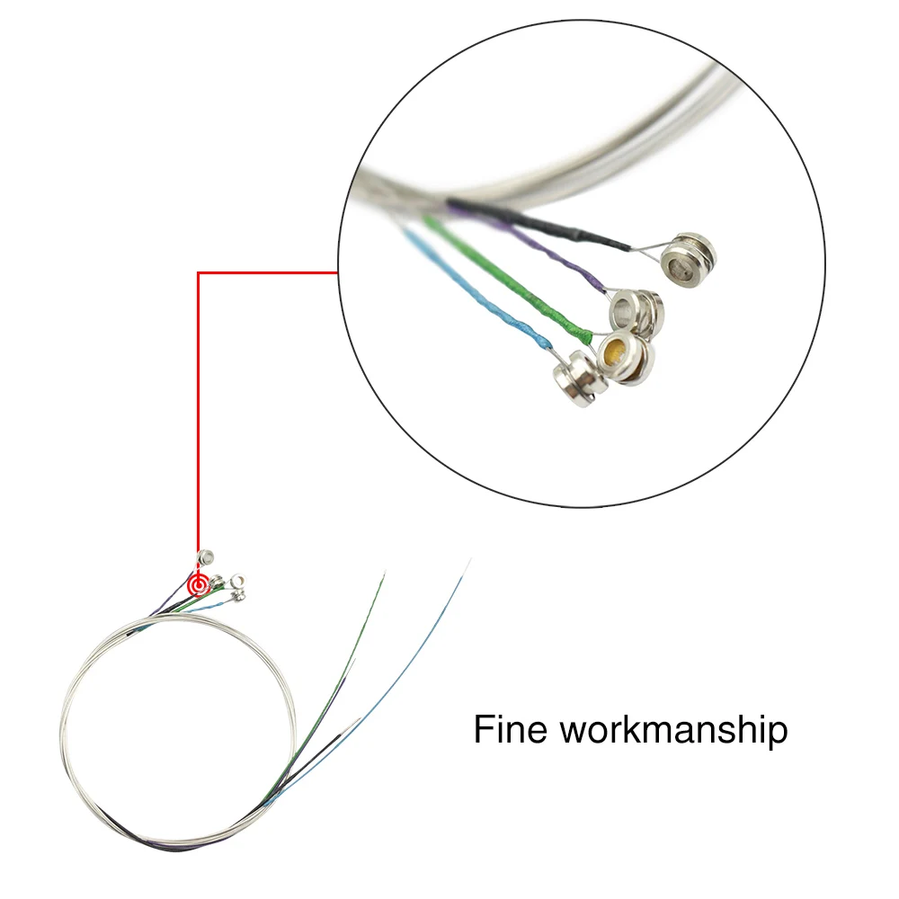 Универсальный Полный комплект 4 шт. скрипки струны(E-A-D-G) скрипка строка Сталь Core Никель-Серебро ран для 4/4 3/4 1/2 1/4 скрипок