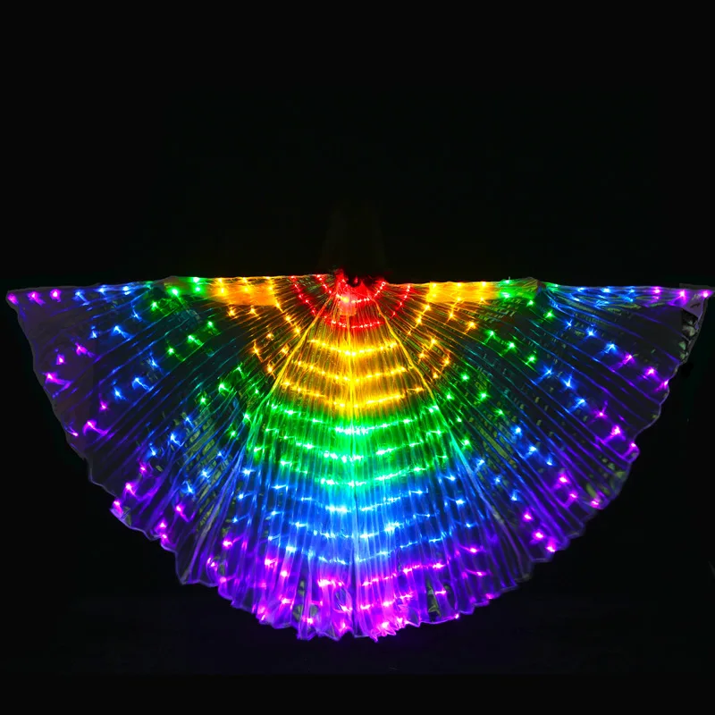 

Performance Prop Women Dance Girls DJ LED Wings Light Up Wing Costume LED Butterfly Rainbow Stage birthday gifts favors