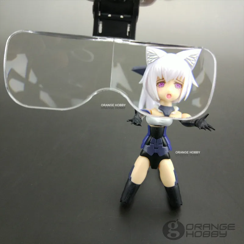 Mws Hobby Head mounted Lupa W e lamp Hobby Ferramentas Modeler Artesanato Modelagem Acessório 3 Conj. ferramentas de construção de modelos