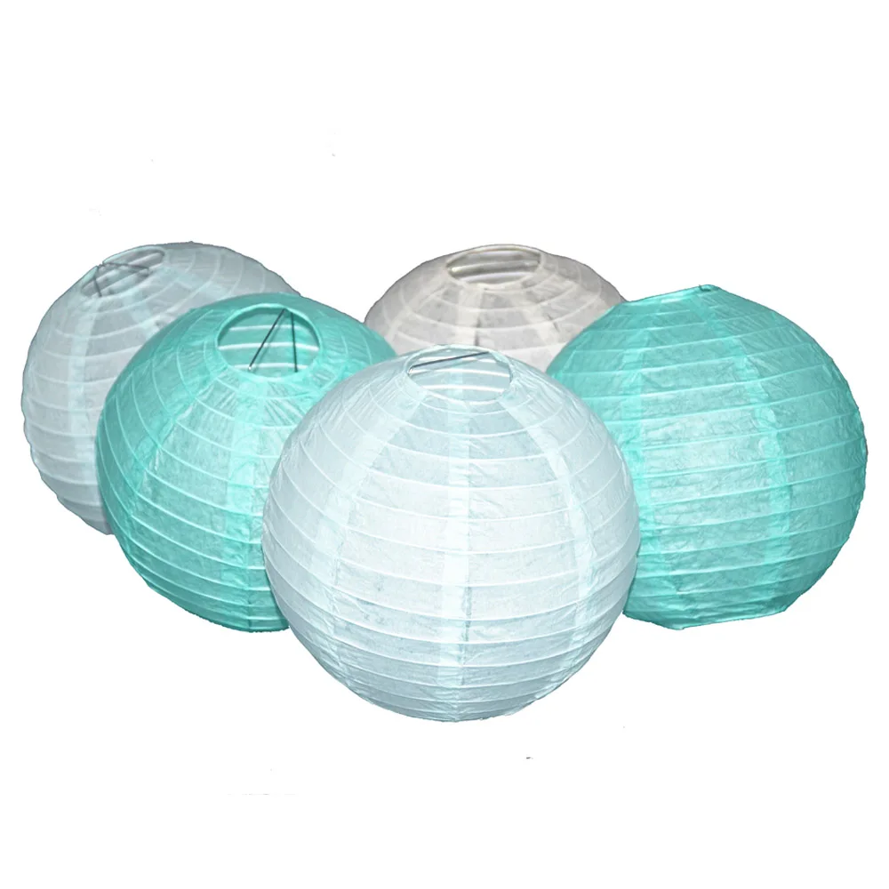 15 Colors Paper Ball Chinese Paper Lanterns For Party And Wedding