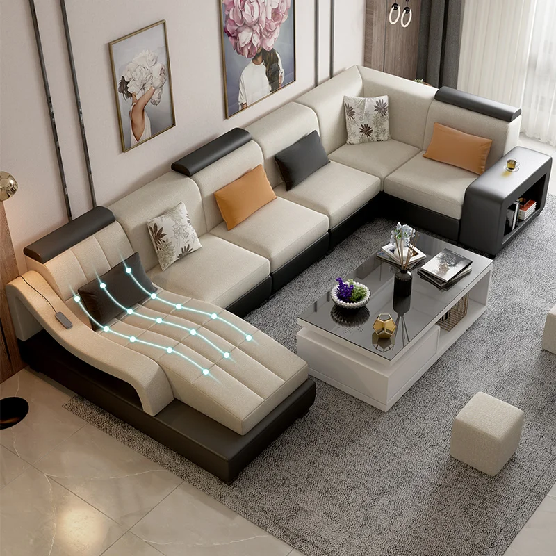 Диван из ткани Easyliving 2019 секционный диван с фотоэлементами мебель для гостиной в
