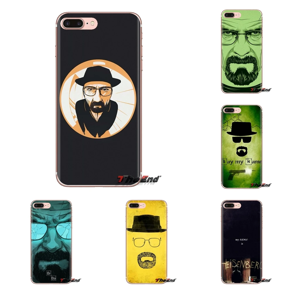 

For Huawei Mate Honor 4C 5C 5X 6X 7 7A 7C 8 9 10 8C 8X 20 Lite Pro Breaking Bad Walter Heisenberg Art Transparent Soft Cover Bag