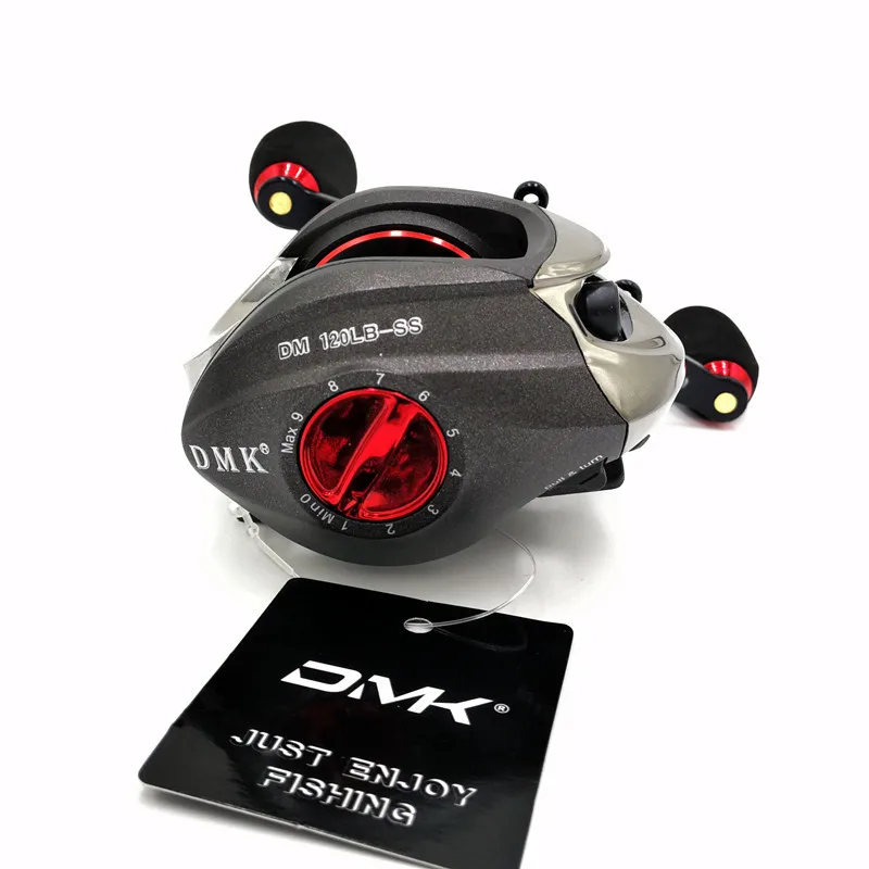 Carretel de Arremesso Sistema de Freio Carretel de Fundição de Isca Carretel de Pesca 8 kg 210g Duplo Isca Dmk 16bb - 7.0: 1 16 Esporte e Lazer
