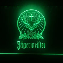 R001 Jagermeister светодиодный неоновый светильник с головой оленя