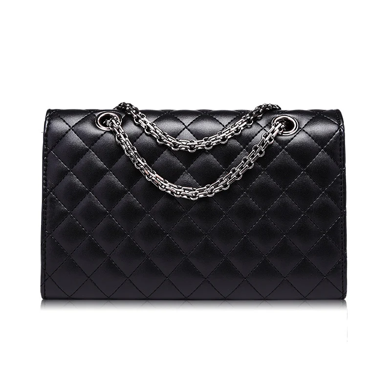 Women Plaid Shoulder Bags PU Leather Chain Female Handbags Designer Ladies Evening Party Quilted Crossbody Bag Bolsa SS0326 (4)