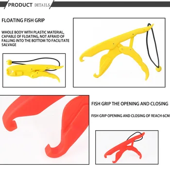 

6.8"/9.8" ABS Plastic Lipgrip Floating Fish Grip Fish Holder Catfish Controller Holder Fishing Lip Gripper Fishing Pliers Pesca