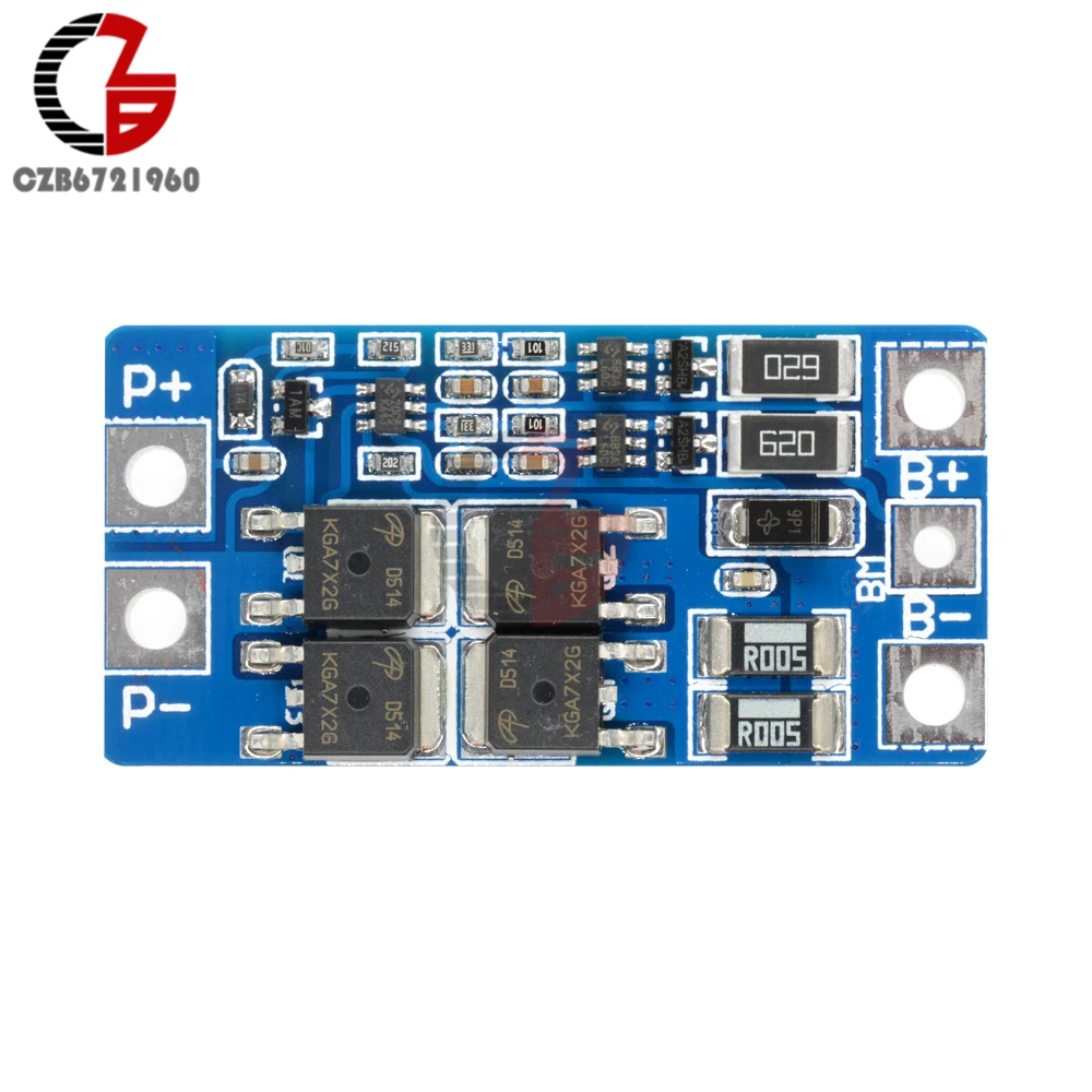 2S 10A 18650 Защитная плата для литиевой батареи BMS PCM PCB Li-Ion Lipo 2 ячейки с функцией баланса модуль защиты зарядного устройства