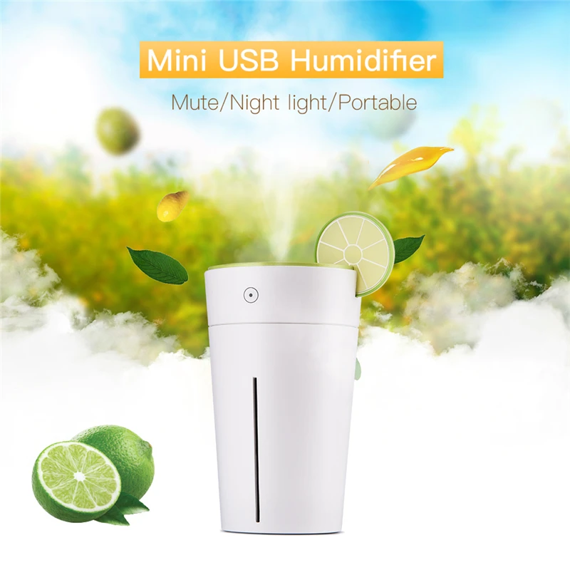 

USB Mini Ultrasonic Mist Humidifier for Home Office Car Travel 200ML Large Capacity 7 Color Light Portable Humidifier 47