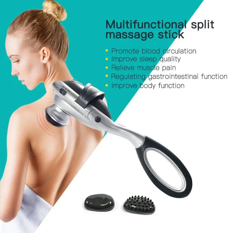 Electric Massage Stick Vibration Neck Waist Cervical Massager Shiatsu Hammer Body Shaping Muscle