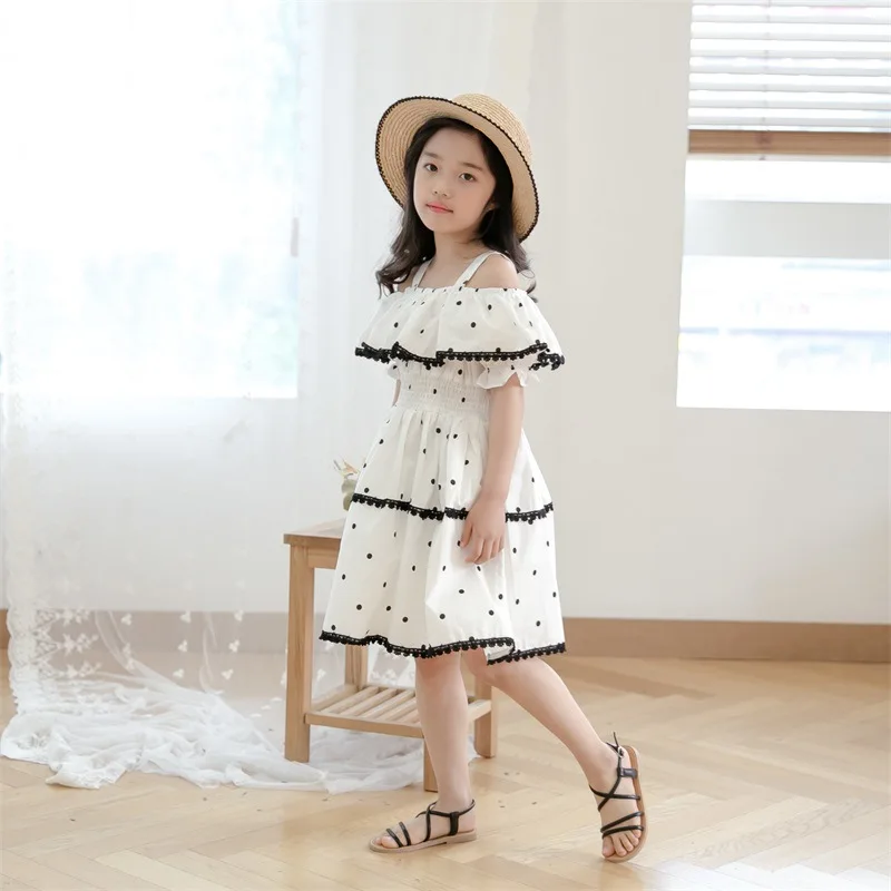 Baby Girls Party Lace Flower Gown Fancy Dress Sundress White Girls