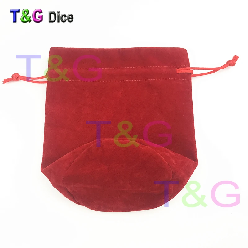 Двухэтажный бархатный мешок игральные кости 6*5," черный, серый, красный цвет шнурок и мешочки для подарка настольная игра