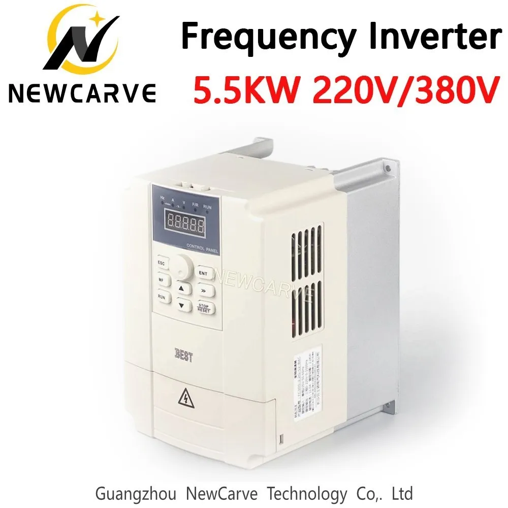 5.5KW инвертор переменной частоты 220V 380V для ЧПУ шпинделя управления двигателем NEWCARVE