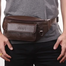 Мужские сумки из натуральной кожи на груди, сумка на плечо, сумка высокого качества из натуральной воловьей кожи, Повседневная сумка на бедрах, поясная сумка, Новинка