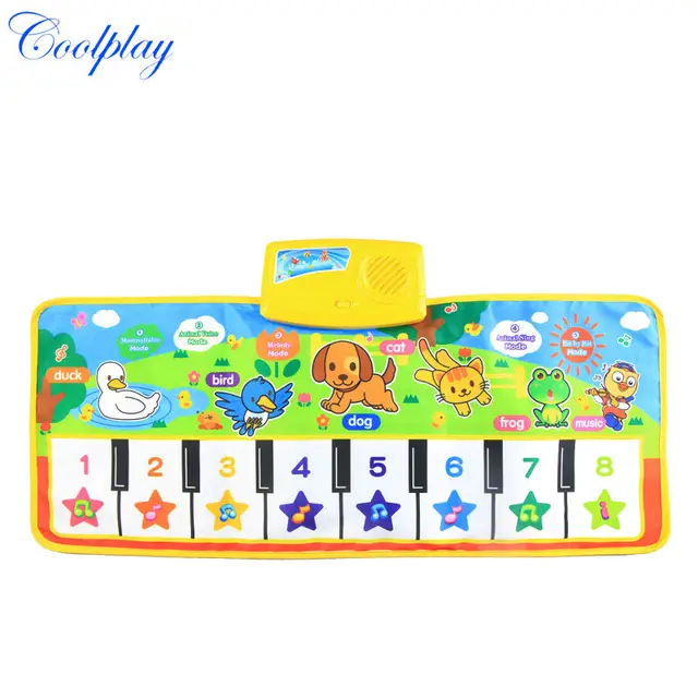 71x28cm Baby Musical Carpet Music Mat Funny Animal Voice Singing Playing Music Piano Early Educational Learning Toys for Kids 4