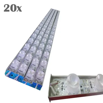 

FREE DHL 20pcs/lot, Epistar chip 25W~30W IP65 Waterproof 2835 LED bar light with 30 degree lens ,DC12V White/Warm for light box