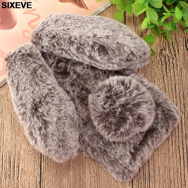 

Cute 3D Rabbit Soft Case For Xiaomi Redmi 4X 5 Plus 5A 6A Redmi 4A 4 6 3S S2 Redmi Note 4 Note 4X 3 Pro Global Version MI 8 Back