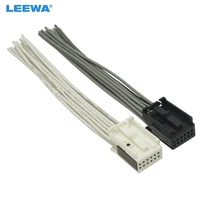 Leewa adaptador de rádio para carro, conector de 12 pinos branco/preto completo para ford/bmw/vw/peugeot/opel rádio estéreo #5686