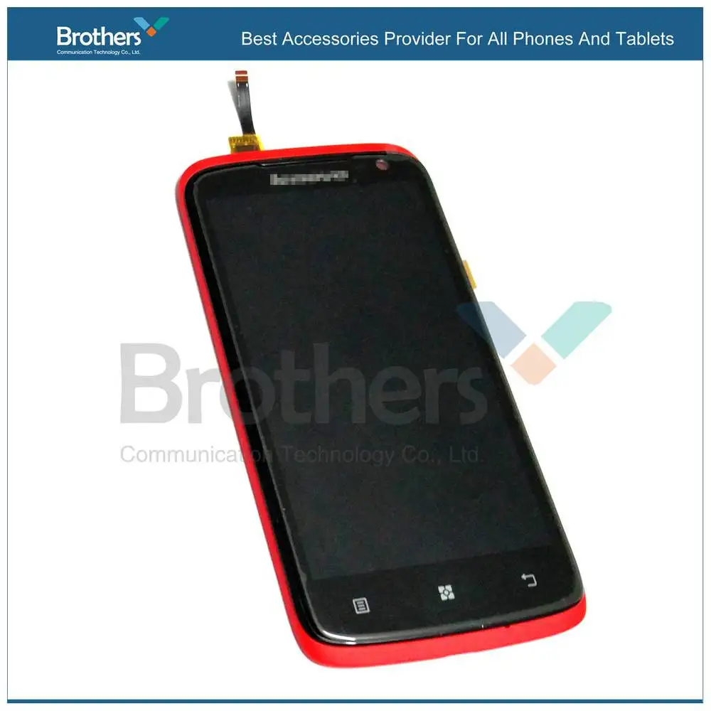 LEN0034 Black Red Original Full LCD Display Touch Screen Digitizer Assembly With Frame Replacement Repair Parts For Lenovo S820- (3)