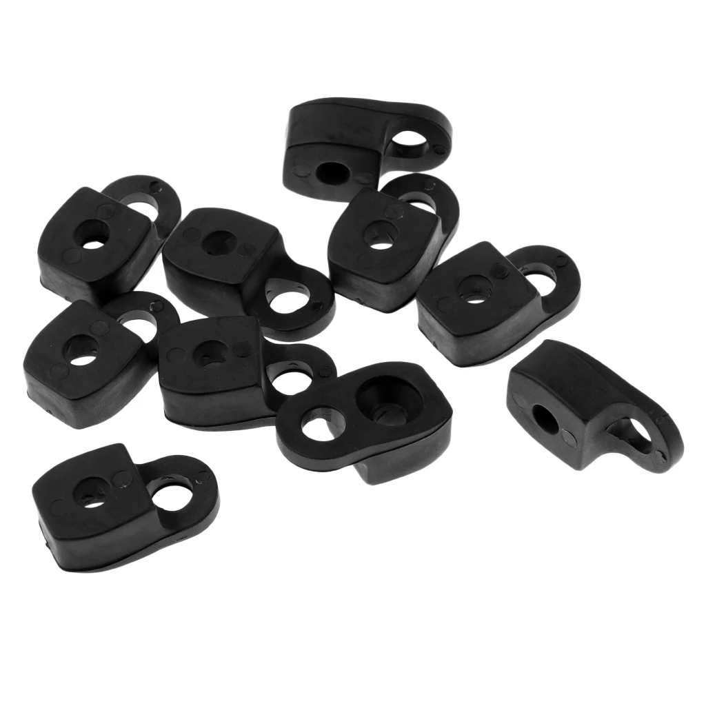 Lightweight 10 Kayak Canoe Double Hole Deck Rope Buckle Mount Cleat Accessory Model 1 Kayak Deck Eyes Eyelets