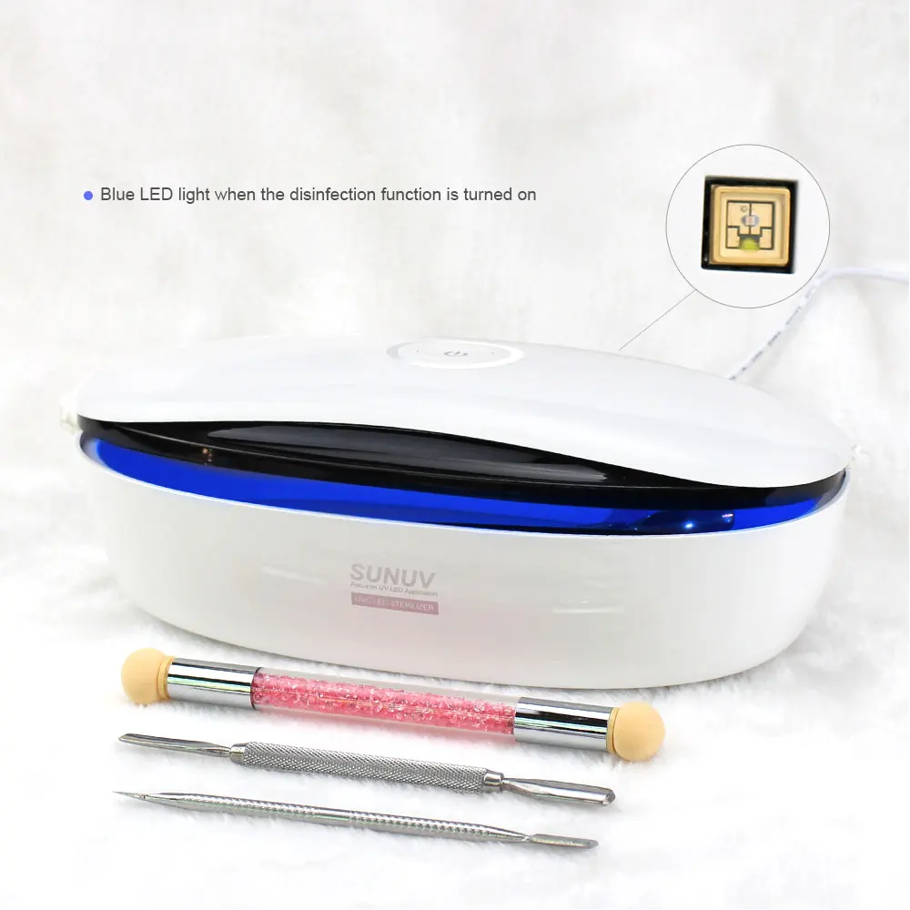 

SUNUV S1 LED Disinfection Box Smart Nail Tool UV Germicidal Lamp Disinfection Cabinet Storage Box Portable
