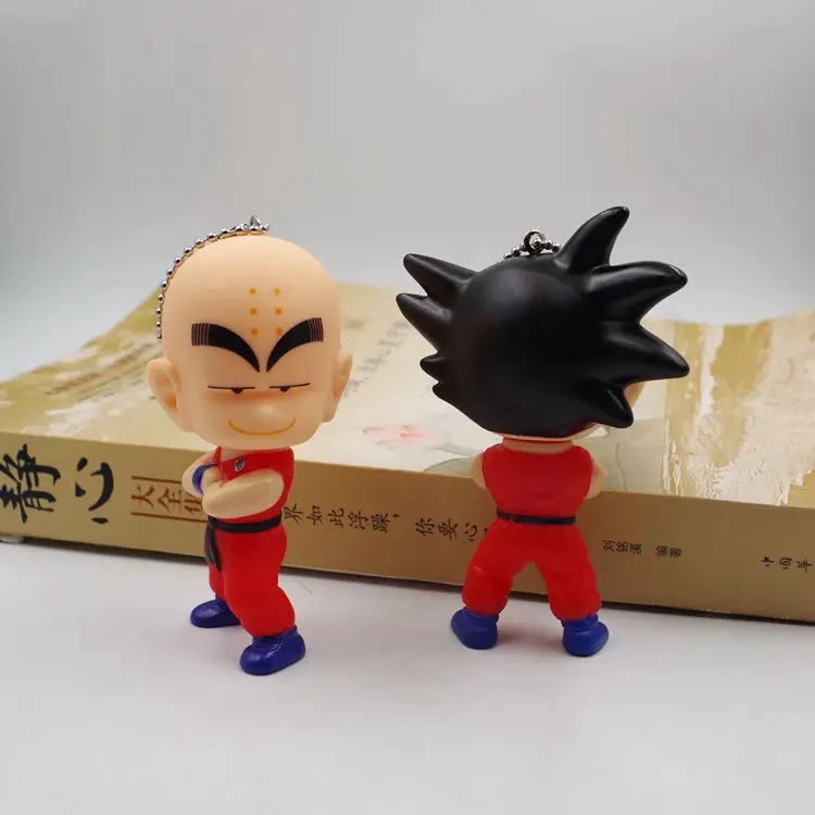 Аниме Dragon Ball Son Goku Kakarotto Kulilin милый брелок для ключей Kwaii Виниловая фигурка
