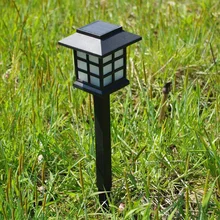 2 шт. солнечные садовые лампы для газонов светильники для дорожки дворцовый фонарь стиль ландшафтное освещение для садовый декоративный фонарь сенсор лампа