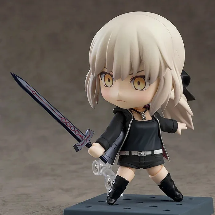 【手办】GSC《Fate/Grand Order》Saber Alter 黑呆 新宿ver粘土人开定 模玩萌物 |趣动漫 【手办】GSC《Fate/Grand Order》Saber Alter 黑呆 新宿ver粘土人开定- 趣动漫