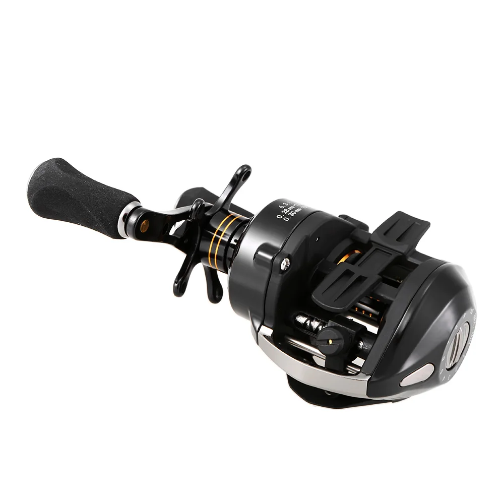 Rolamentos de Esferas Carretel de Arremesso Pesca da Carpa 12 + 1 Sistema Freio Magnético Relação Engrenagem Isca Fundição Carretel Pesca 6.3: 1 12 Carretilhas de pesca