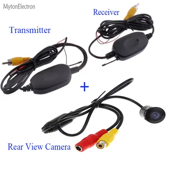 

2.4GHz Wireless Receiver Transmitter + Rear view waterproof Backup Hole Camera (For Car DVD and different Parking Monitor )