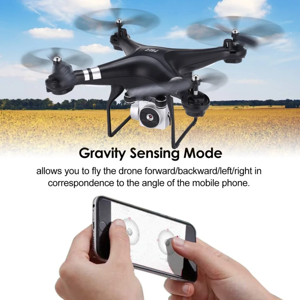 

SH5H 2.4G FPV Drone RC Quadcopter with 720P Wifi Camera Live Video Altitude Hold Headless Mode One Key Return VS Syma X5C