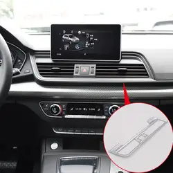 Для Audi Q5 2018 интерьер центральной консоли воздуха на выходе Vent Крышка отделка ABS 1 шт. автомобиль-Стайлинг (левый hand Drive только)