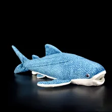 1" 35 см настоящая жизнь плюшевые Rhincodon typus КИТ Акула моделирование море животное мягкие игрушки Рождественский подарок
