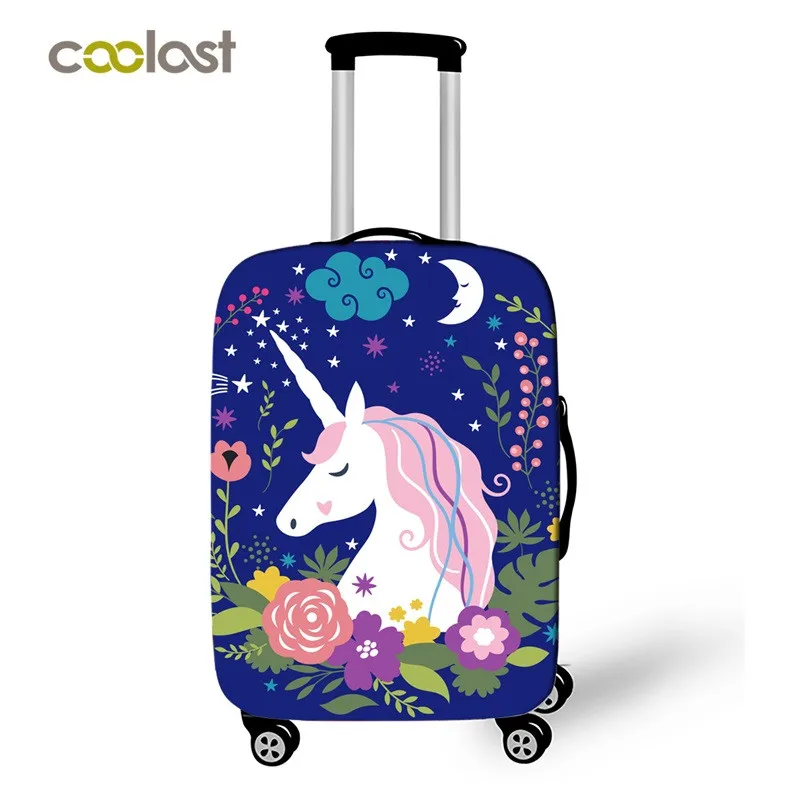 LDIW Suitcase Protective Cover Stretch Lycra Fabric Luggage Cover Trolley Case Protective Cover Fits 18-32 Inch Luggage,Earth,XL