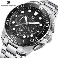 NEW PAGANI DESIGN Top Luxury brand Men quartz watch stainless steel waterproof watch timing men quartz watch horloges mannen