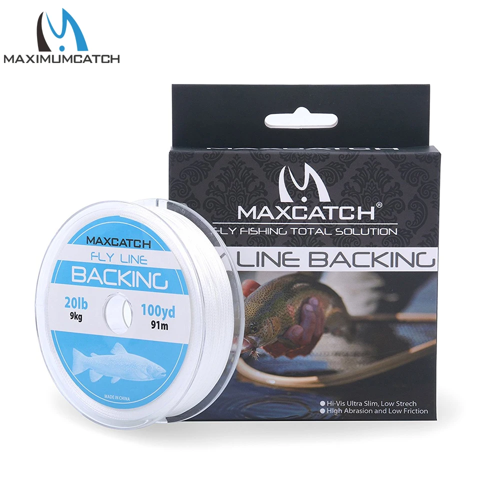 Maximumcatch 50/100/300 двор 30LB Плетеный бэк-Fly Line для ловли нахлыстом