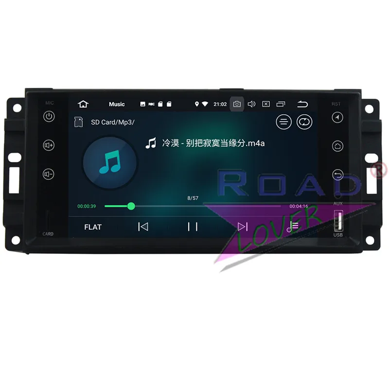 Discount Roadlover Android 9.0 Car GPS Navi Player For Jeep Compass Wrangler Journey Grand Cherokee 2010 Sebring 2006 300C Stereo NO DVD 5
