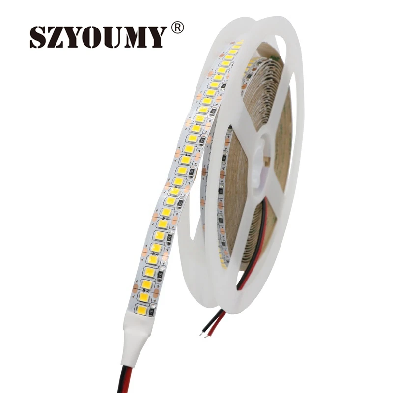 SZYOUMY 30 катушки 2835 SMD 240 светодиодов/m DC12V гибкие светодиодные ленты длиной 5 м белый PCB Non-Водонепроницаемый IP20