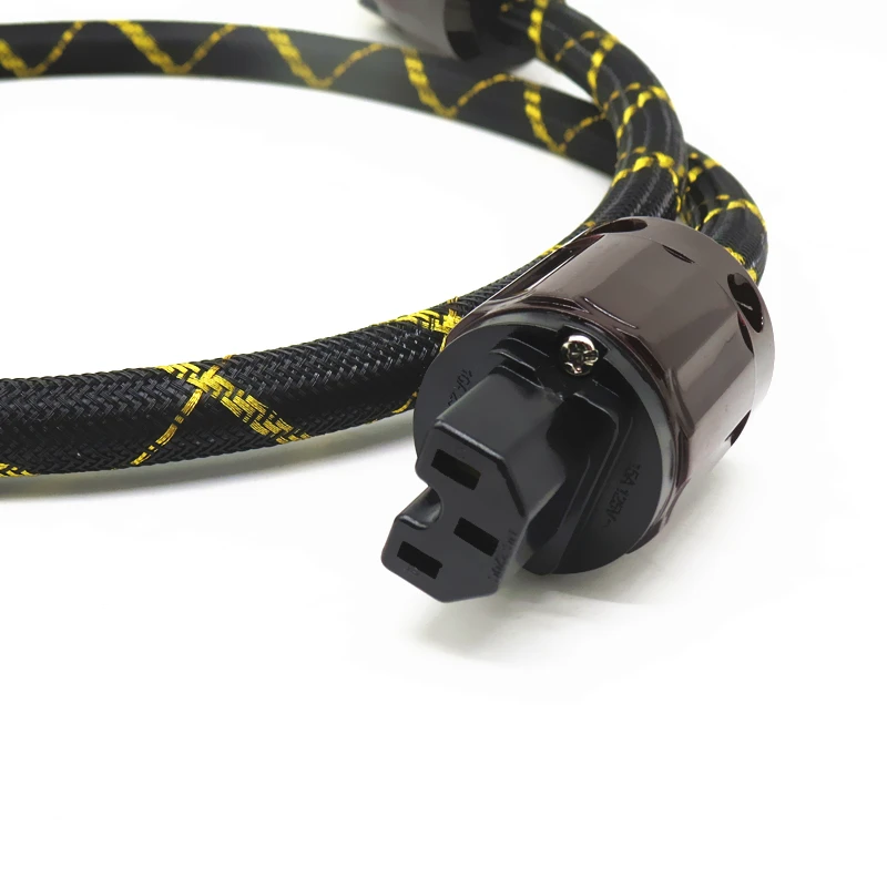 YJHIFI Power Cable Furutech Two core silver plated Power Cord with EU Plug AC cable line hifi audio amp cable YJHIFI Power Cable Furutech Two core silver plated Power Cord with EU Plug AC cable line hifi audio amp cable