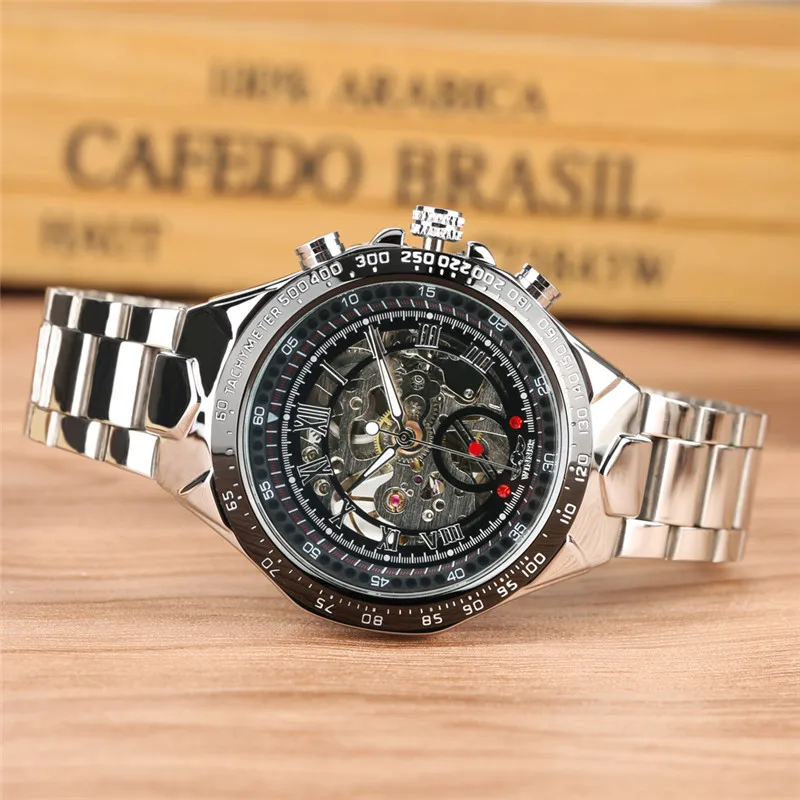 رجل التلقائي ساعات آلية الفولاذ سوار فولاذي ميكانيكا الذاتي لف الساعات المعصم الأعمال ساعة رجل التلقائي ساعات آلية الفولاذ سوار فولاذي ميكانيكا الذاتي لف الساعات المعصم الأعمال ساعة