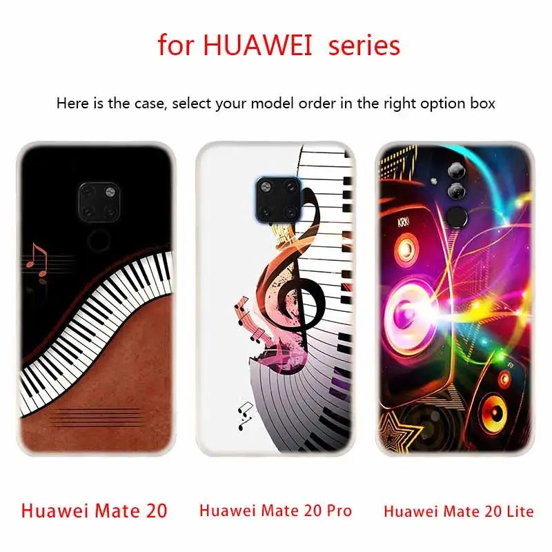 Мягкий силиконовый чехол для Huawei Mate 30 20 10 Lite Pro 20X Y9 2018 2019 NOVA 3 черно белый