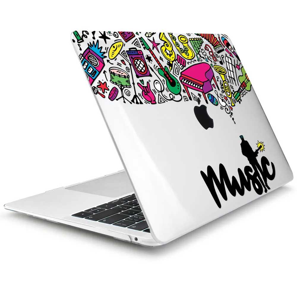 Для MacBook Pro retina 12 13 15 Air 11 13,3 дюймов жесткий чехол с уникальным принтом для ноутбука Pro 1" Touch Bar A1989 A1708 - Цвет: J225